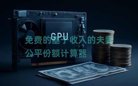 免费的基于收入的夫妻公平份额计算器