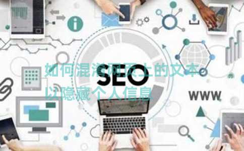 如何混淆网页上的文本以隐藏个人信息