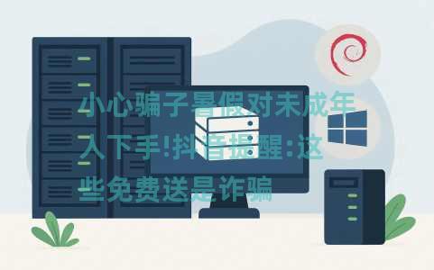 小心骗子暑假对未成年人下手!抖音提醒:这些免费送是诈骗