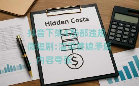 抖音下架476部违规微短剧:渲染婆媳矛盾、内容夸张