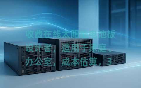收费在线太阳能电池板设计者，适用于家庭、办公室，成本估算，3D