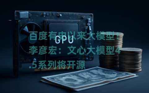 百度有史以来大模型！李彦宏：文心大模型4.5系列将开源