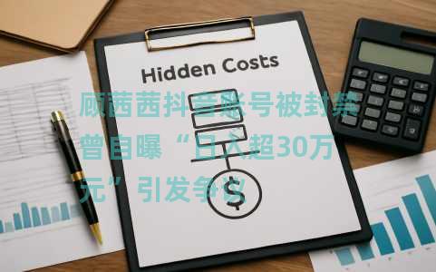 顾茜茜抖音账号被封禁曾自曝“日入超30万元”引发争议