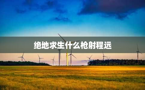 绝地求生什么枪射程远 绝地求生什么枪射程远