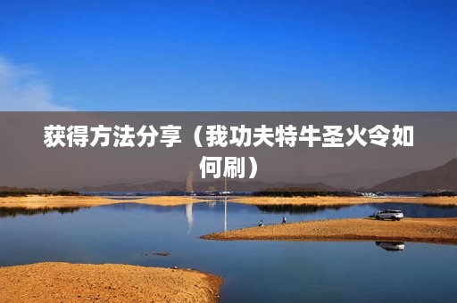 获得方法分享(我功夫特牛圣火令如何刷) 获得方法分享(我功夫特牛圣火令如何刷)