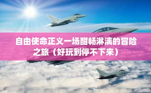 自由使命正义一场酣畅淋漓的冒险之旅(好玩到停不下来) 自由使命正义一场酣畅淋漓的冒险之旅(好玩到停不下来)