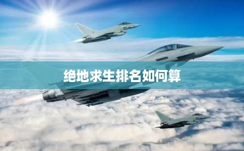 绝地求生排名如何算 绝地求生排名如何算