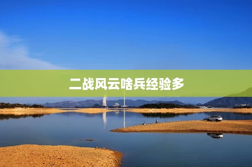 二战风云啥兵经验多 二战风云啥兵经验多