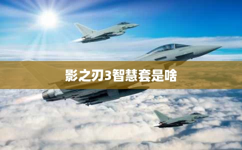 影之刃3智慧套是啥 影之刃3智慧套是啥
