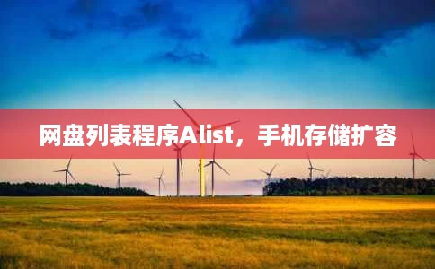 网盘列表程序Alist,手机存储扩容 网盘列表程序Alist,手机存储扩容