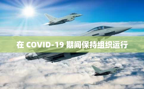 在 COVID-19 期间保持组织运行 在 COVID-19 期间保持组织运行