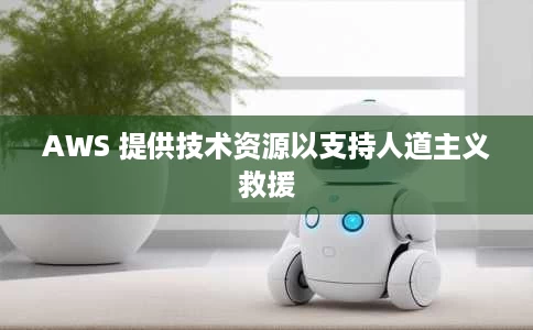 AWS 提供技术资源以支持人道主义救援 AWS 提供技术资源以支持人道主义救援
