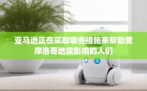 亚马逊正在采取哪些措施来帮助受摩洛哥地震影响的人们 亚马逊正在采取哪些措施来帮助受摩洛哥地震影响的人们