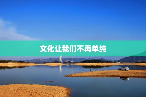 文化让我们不再单纯 文化让我们不再单纯