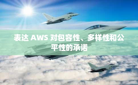 表达 AWS 对包容性、多样性和公平性的承诺 表达 AWS 对包容性、多样性和公平性的承诺