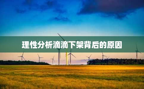 理性分析滴滴下架背后的原因 理性分析滴滴下架背后的原因