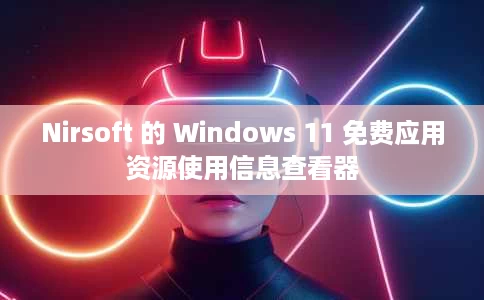 Nirsoft 的 Windows 11 免费应用资源使用信息查看器 Nirsoft 的 Windows 11 免费应用资源使用信息查看器