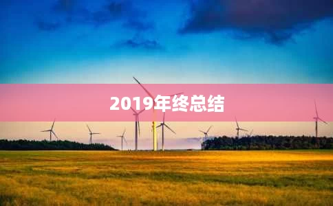 2019年终总结 2019年终总结