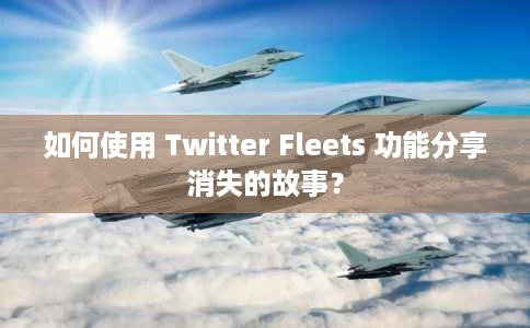 如何使用 Twitter Fleets 功能分享消失的故事? 如何使用 Twitter Fleets 功能分享消失的故事?