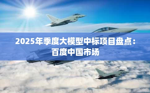 2025年季度大模型中标项目盘点:百度中国市场 2025年季度大模型中标项目盘点:百度中国市场