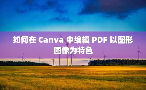 如何在 Canva 中编辑 PDF 以图形图像为特色