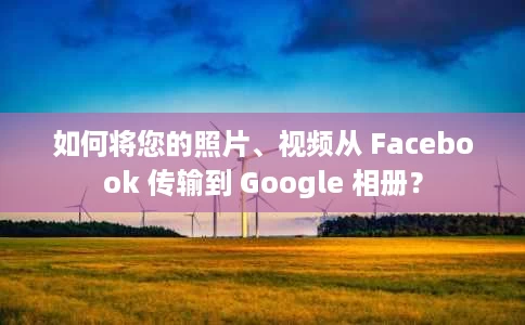 如何将您的照片、视频从 Facebook 传输到 Google 相册? 如何将您的照片、视频从 Facebook 传输到 Google 相册?