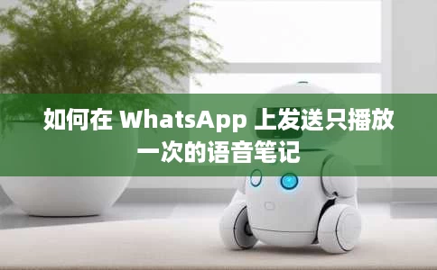 如何在 WhatsApp 上发送只播放一次的语音笔记