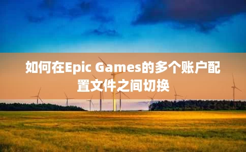如何在Epic Games的多个账户配置文件之间切换 如何在Epic Games的多个账户配置文件之间切换