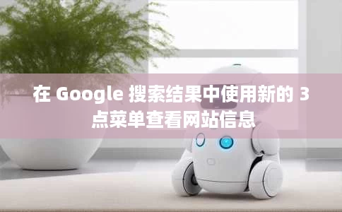 在 Google 搜索结果中使用新的 3 点菜单查看网站信息