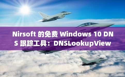 Nirsoft 的免费 Windows 10 DNS 跟踪工具:DNSLookupView Nirsoft 的免费 Windows 10 DNS 跟踪工具:DNSLookupView