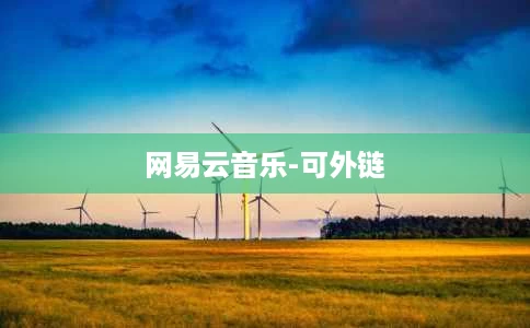 网易云音乐-可外链 网易云音乐-可外链