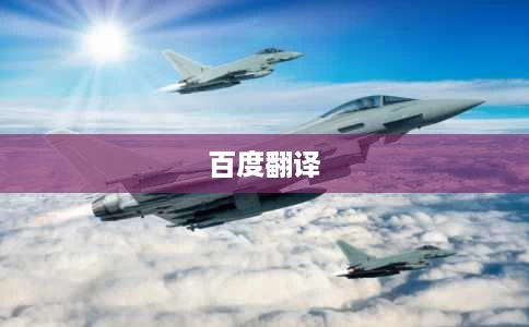 百度翻译 百度翻译